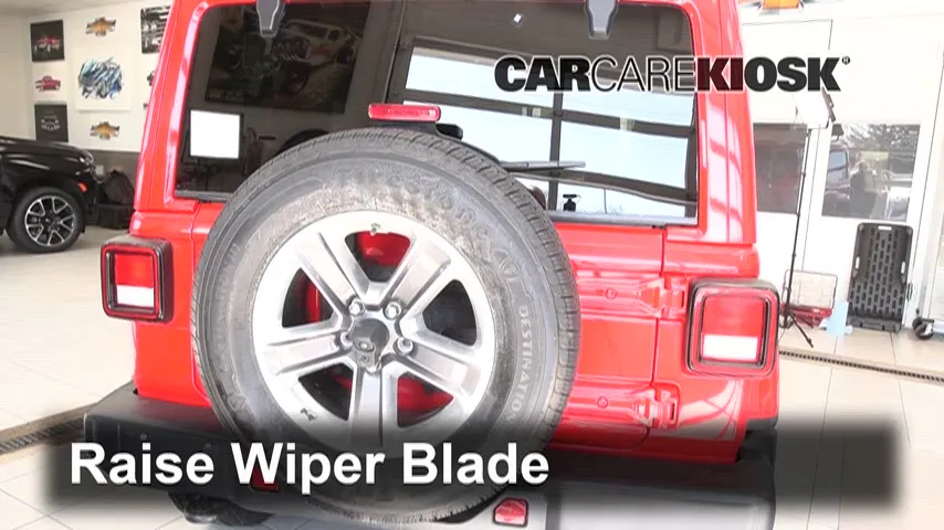 2021 Jeep Wrangler Unlimited Sahara 2.0L 4 Cyl. Turbo Escobillas de limpiaparabrisas trasero